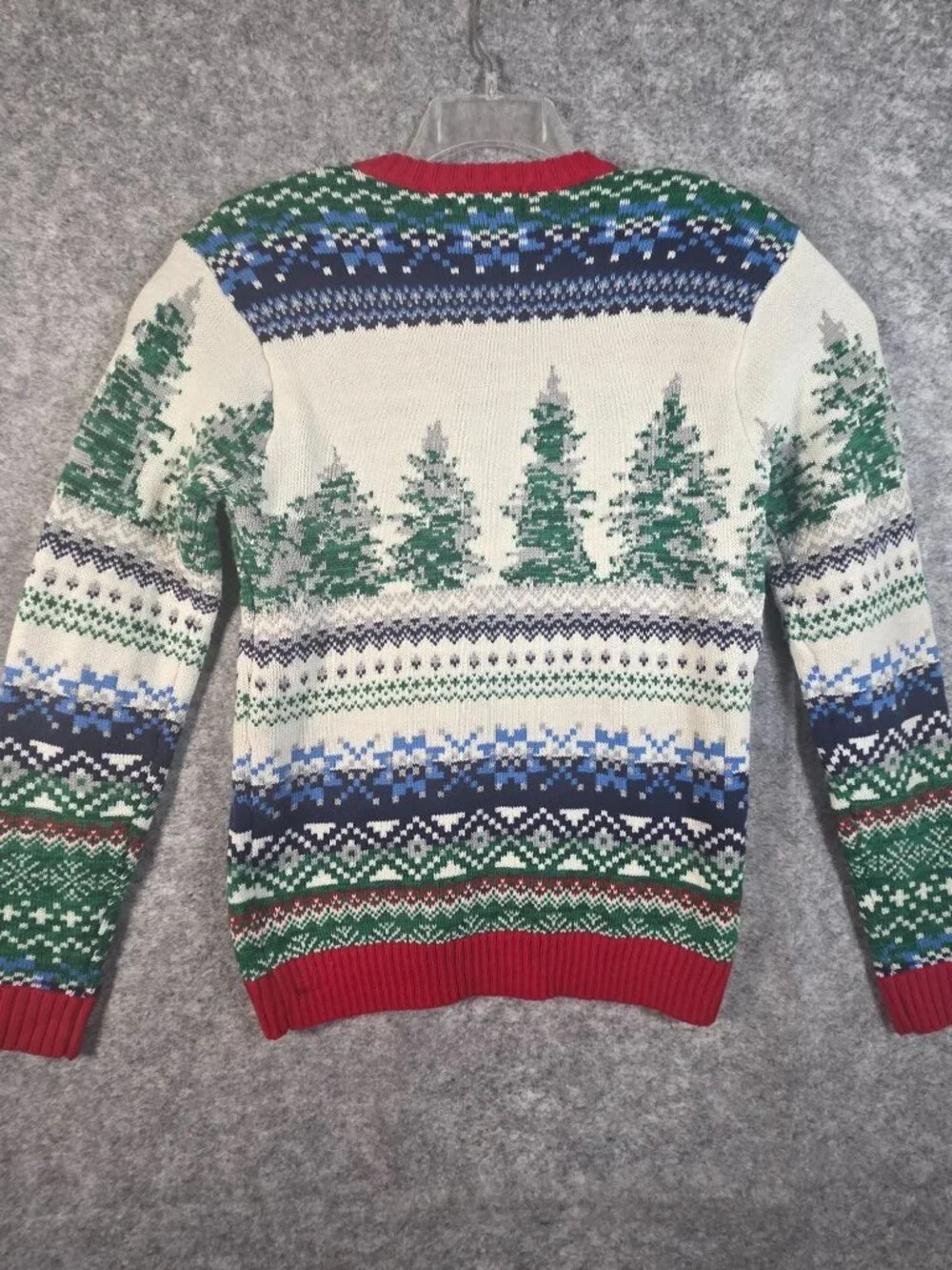 Blizzard Bay Ugly Christmas Sweater L Reindeer Beer Holder Y2K Novelty Holiday